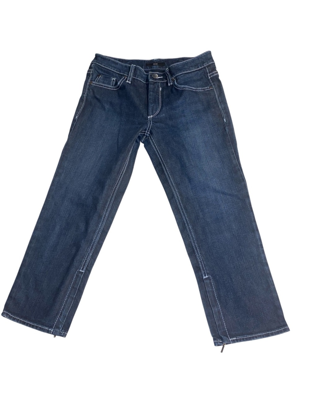 Boss Hugo Boss Women’s Dark Wash Denim Capris Jeans Size 28 Euro Summer